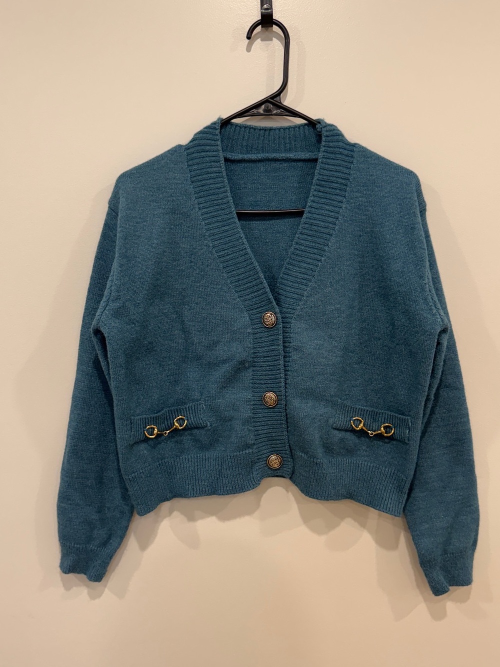 Teal Women's Knit Sweater - Classic Crewneck